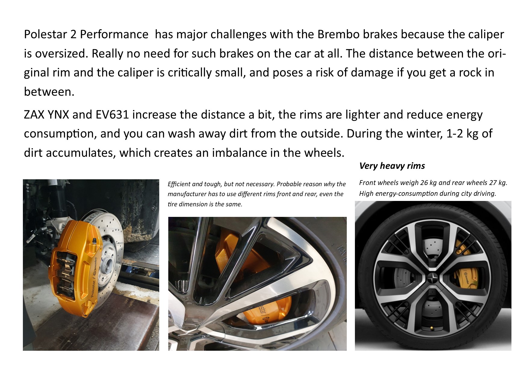 Polestar 2 Performance wheel challenges